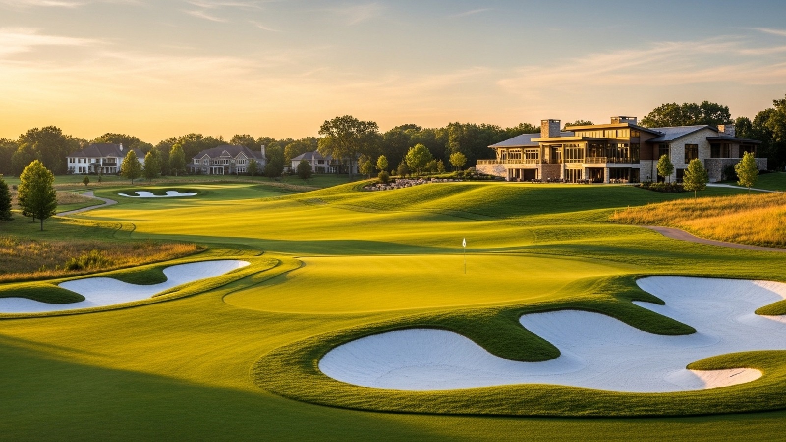 Chatham Hills Westfield, Indiana — golden-hour skyline / signature landmark