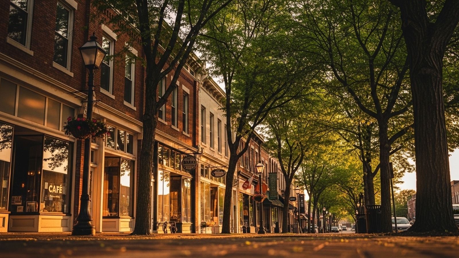 Greenwood, Indiana — golden-hour skyline / signature landmark